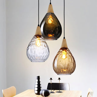 Solara Suspension en Verre Clair Nordique Moderne