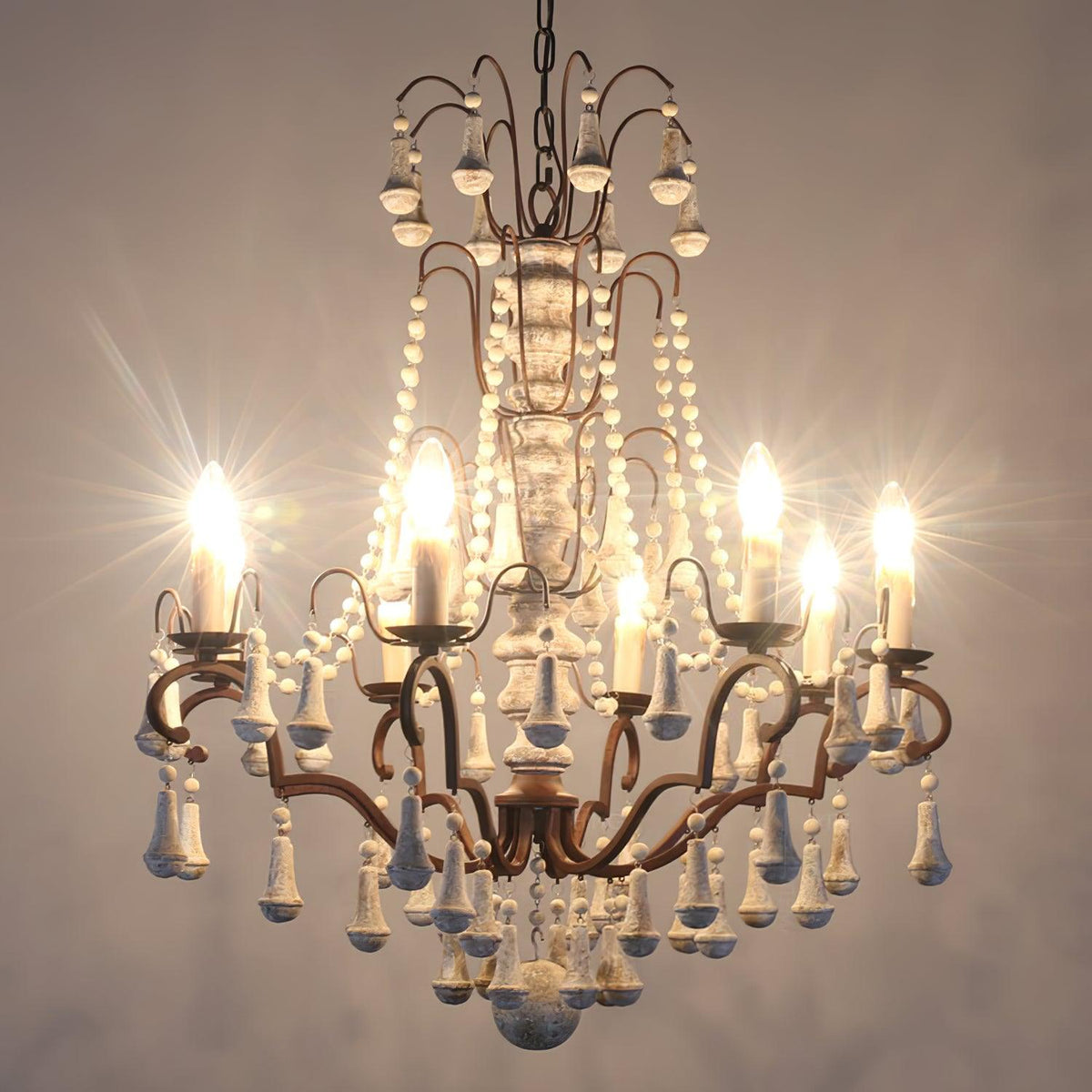 Jonas Lustre en Bois de Luxe