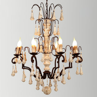 Jonas Lustre en Bois de Luxe