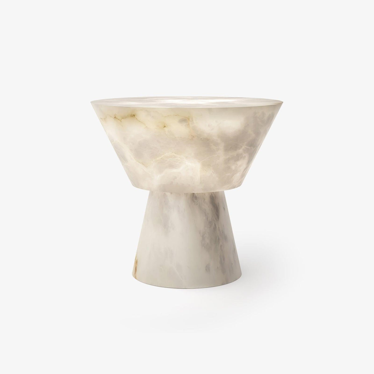 Ane Lampe de Table en Albâtre