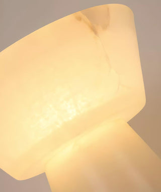 Ane Lampe de Table en Albâtre