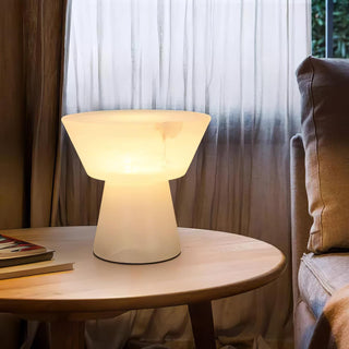 Ane Lampe de Table en Albâtre