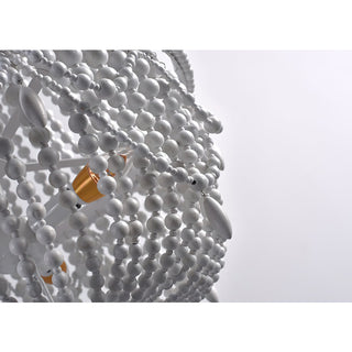 Eirikuvyu Postmodern Luxe Perler Métal Bois Lustre