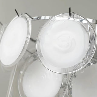 Noelia Lustre en Verre Chrome Élégant-Luire