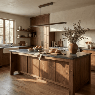 Beveled Wood Linear Pendant Lamp-Neutral Decor