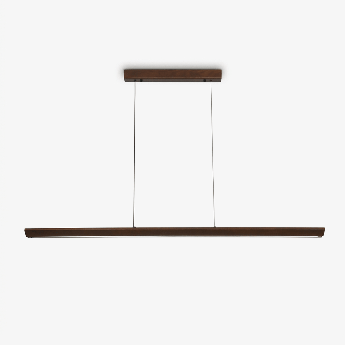 Beveled Wood Linear Pendant Lamp-Neutral Decor