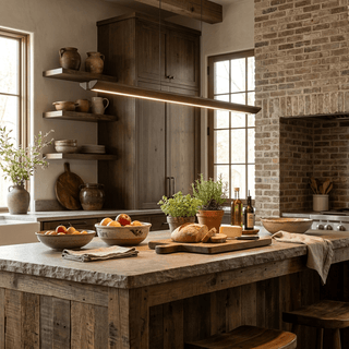 Beveled Wood Linear Pendant Lamp-Neutral Decor