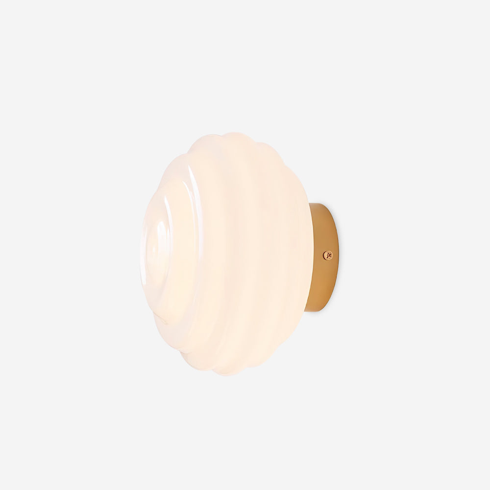 Duvia Rippled Glass Wall Lamp-Neutral Decor
