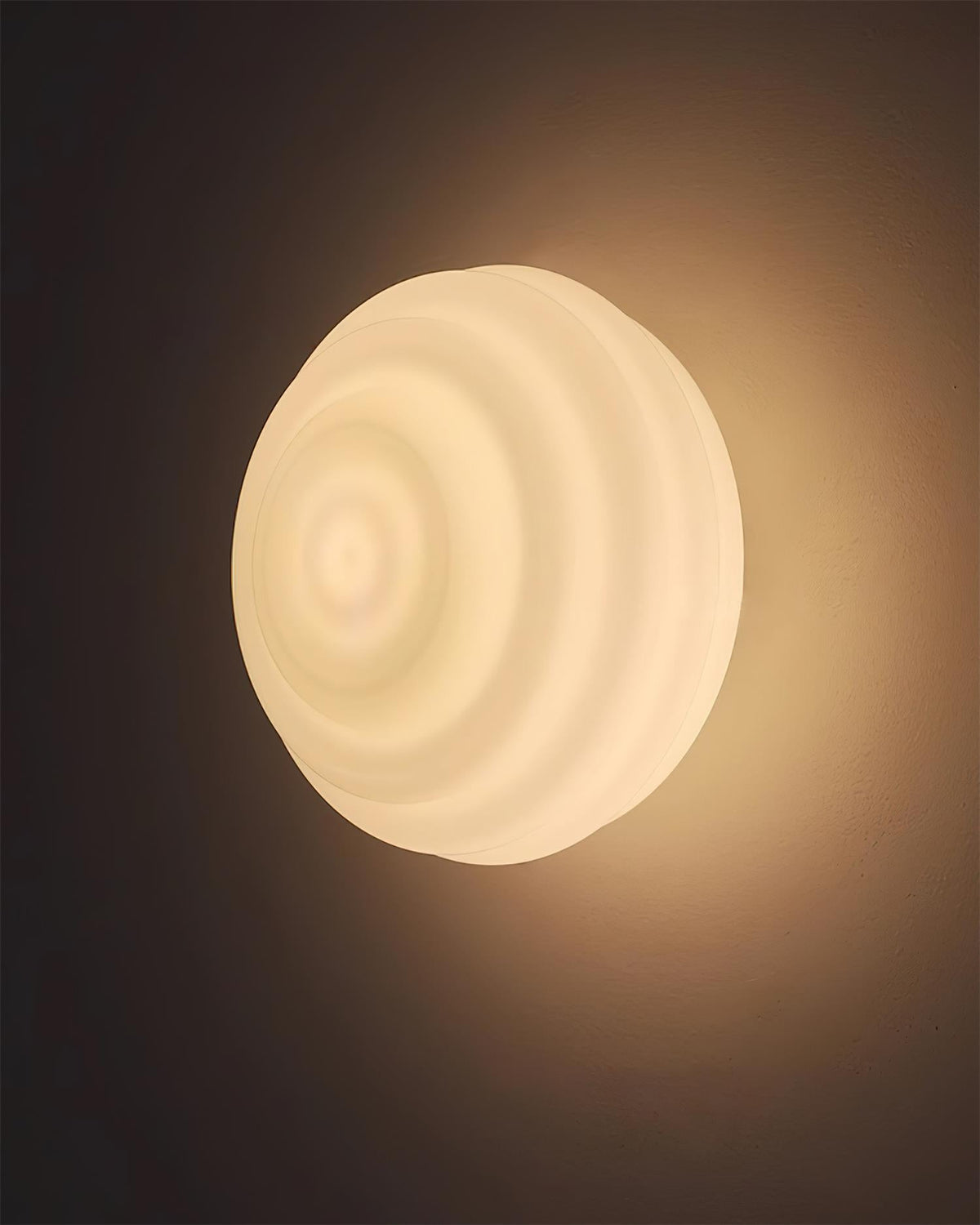 Duvia Rippled Glass Wall Lamp-Neutral Decor