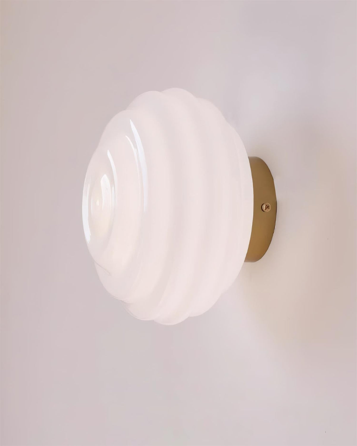 Duvia Rippled Glass Wall Lamp-Neutral Decor