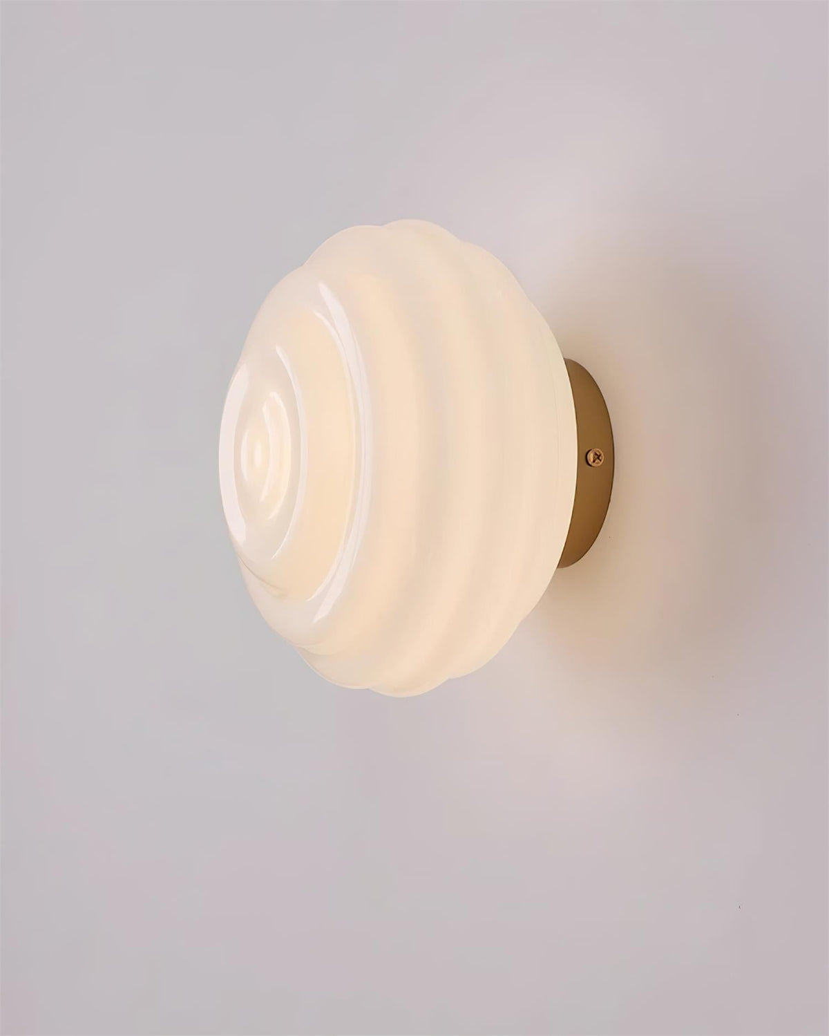 Duvia Rippled Glass Wall Lamp-Neutral Decor