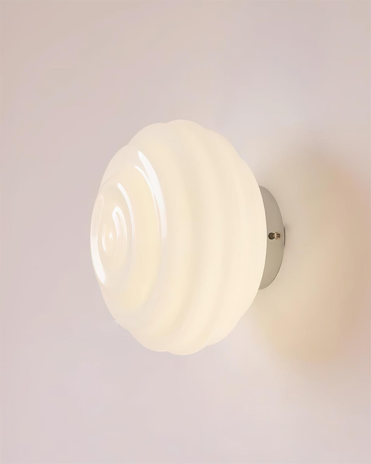 Duvia Rippled Glass Wall Lamp-Neutral Decor