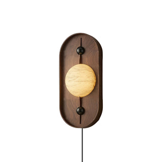 Fljotuvyu Moderne Minimaliste Plug-in Métal Albâtre Applique Murale