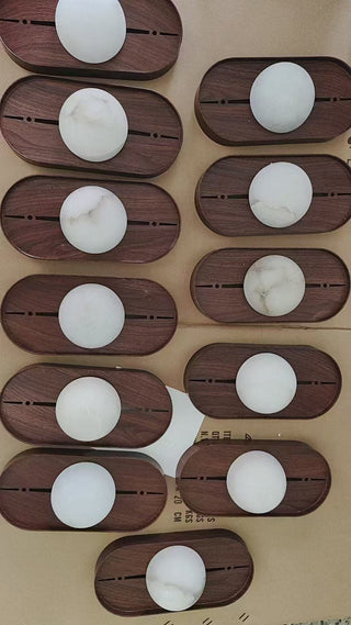 Ildvuvyh Moderne Minimaliste Métal Albâtre Applique Murale-Luire
