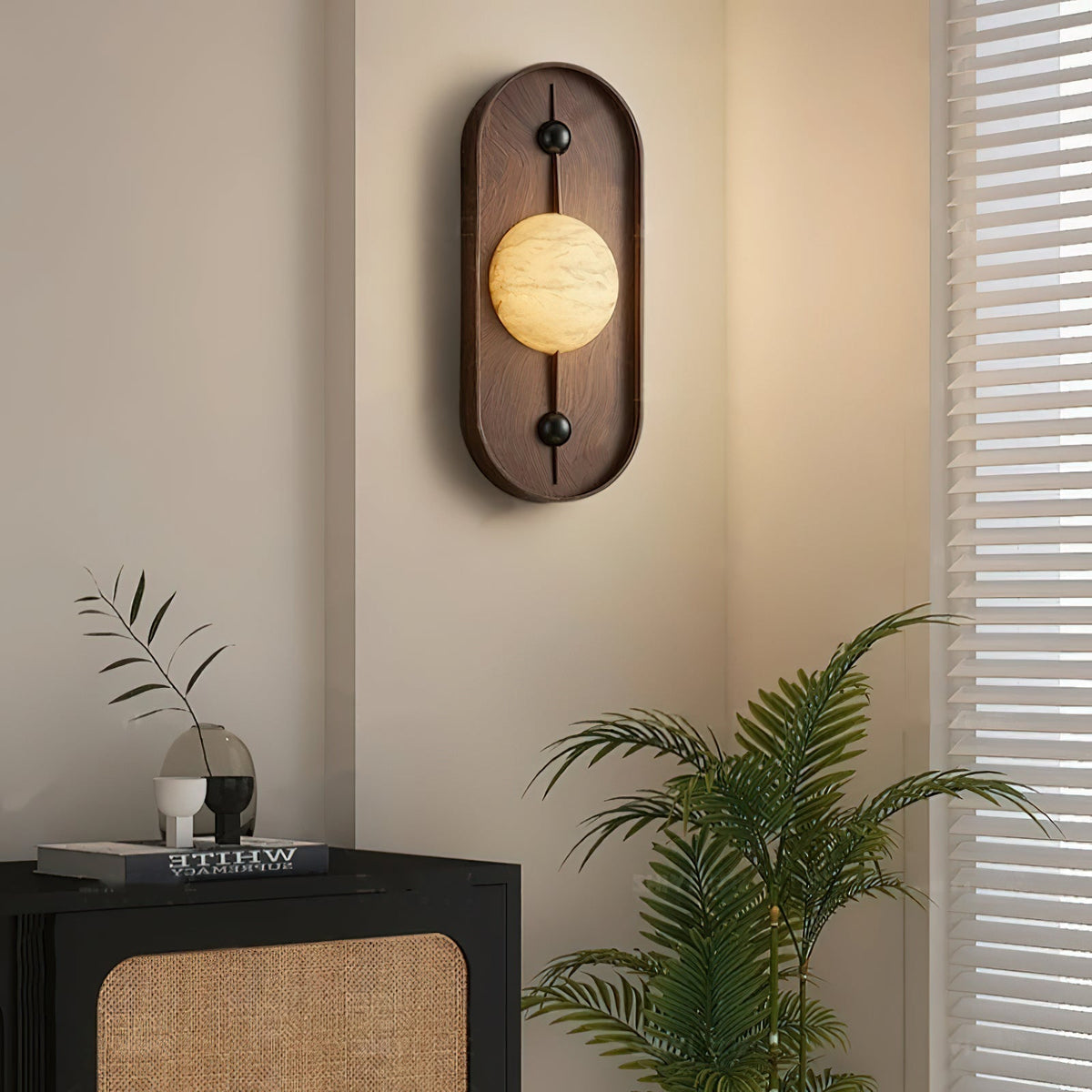 Gloruvyu Individuel Créativité Métal  Albâtre Applique Murale