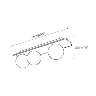 Bianca Globe Moderne Minimaliste Travertin Verre Plafonnier