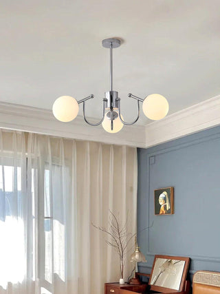 Aurora Lustre Globe en Chrome Moderne