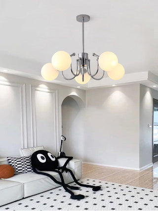 Aurora Lustre Globe en Chrome Moderne