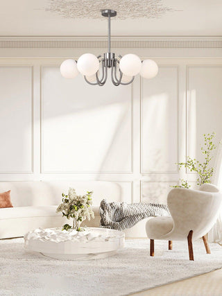 Aurora Lustre Globe en Chrome Moderne