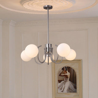 Aurora Lustre Globe en Chrome Moderne