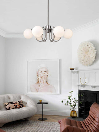 Aurora Lustre Globe en Chrome Moderne
