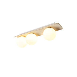 Bianca Globe Moderne Minimaliste Travertin Verre Plafonnier