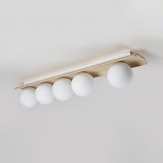 Bianca Globe Moderne Minimaliste Travertin Verre Plafonnier