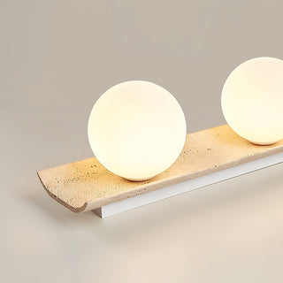 Bianca Globe Moderne Minimaliste Travertin Verre Plafonnier