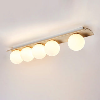 Bianca Globe Moderne Minimaliste Travertin Verre Plafonnier