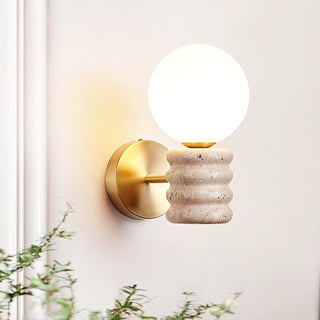 Ljomuvyh Moderne Minimaliste Travertin Verre Applique Murale
