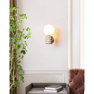Ljomuvyh Moderne Minimaliste Travertin Verre Applique Murale