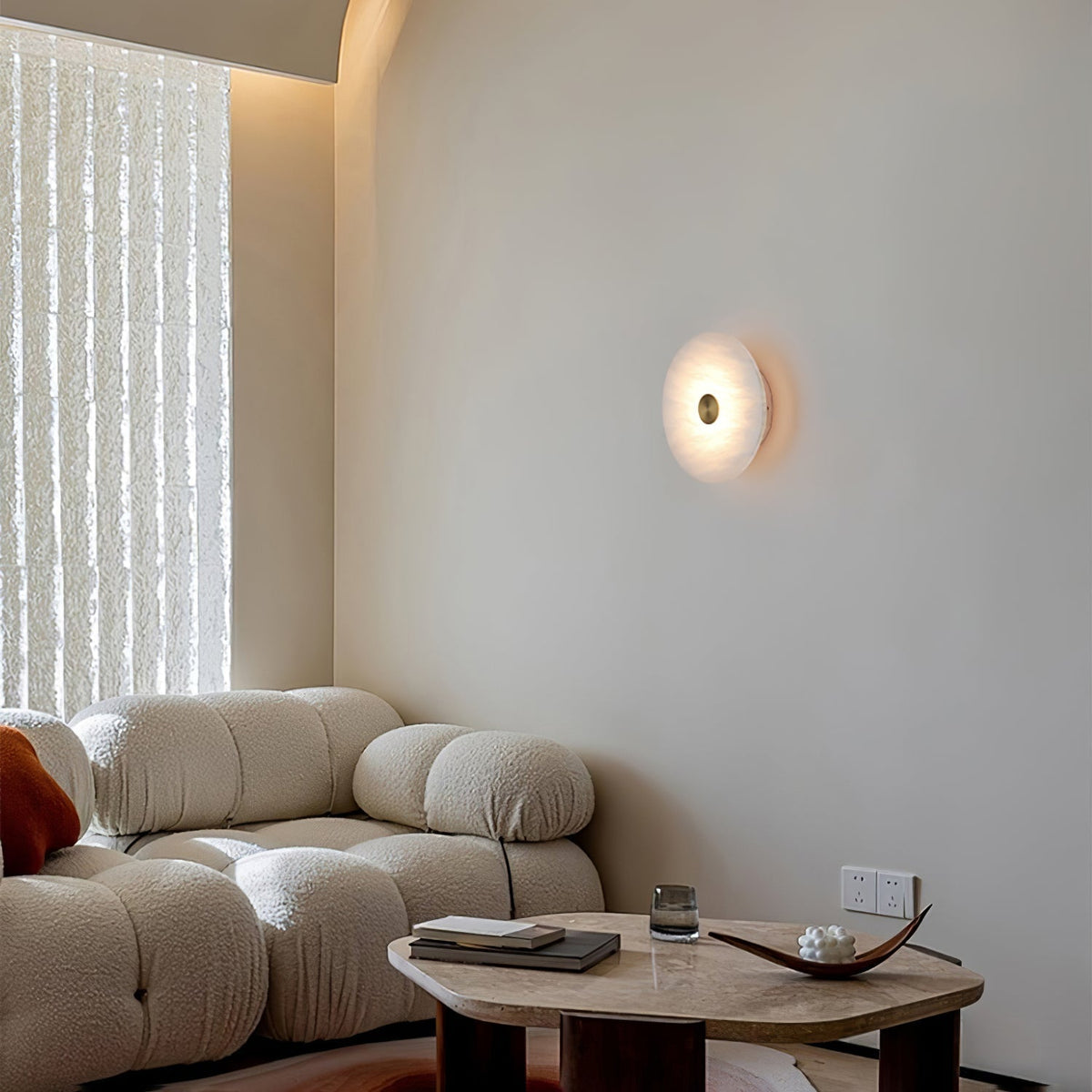 Ildvuvyu Moderne Minimaliste Albâtre Applique Murale