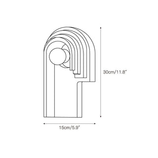 Mjolkuvyh Moderne Minimaliste Travertin Applique Murale