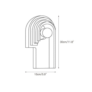 Mjolkuvyh Moderne Minimaliste Travertin Applique Murale