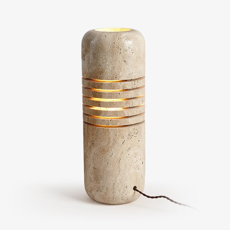 Aursolila Lampe de Table en Travertin