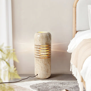 Aursolila Lampe de Table en Travertin