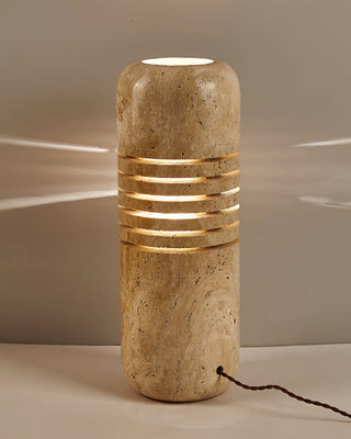 Aursolila Lampe de Table en Travertin
