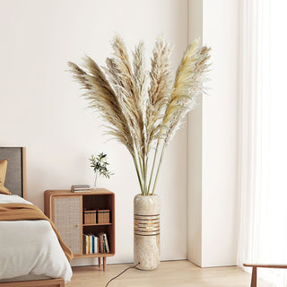 Aursolila Lampe de Table en Travertin