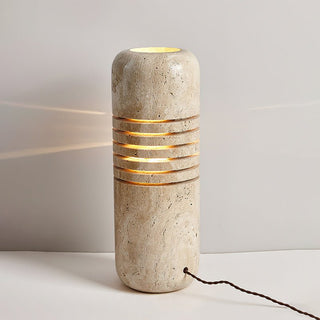 Aursolila Lampe de Table en Travertin