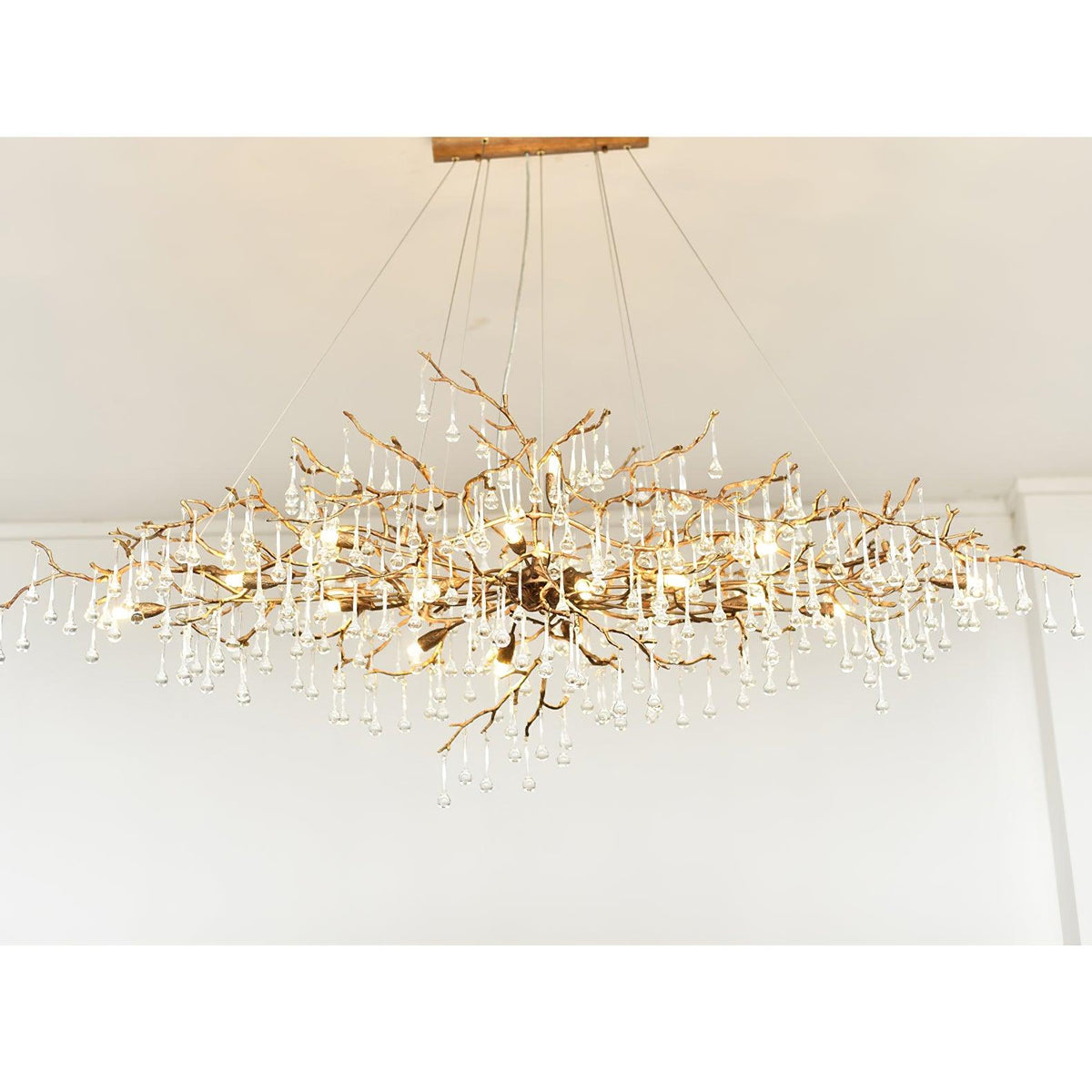 Eldeya Lustre Branches en Laiton et Cristal