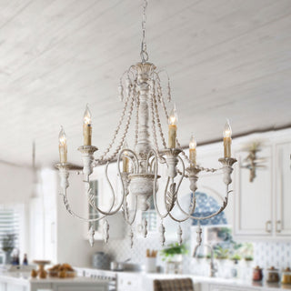 Norduvyh Postmodern Luxe Traditionnel Bois Métal Lustre