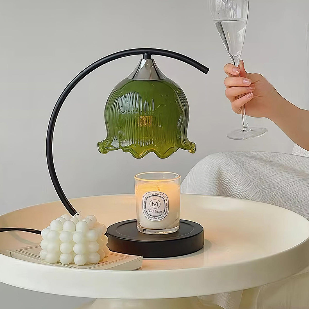Binli Lampe de Table Chauffe-Bougies