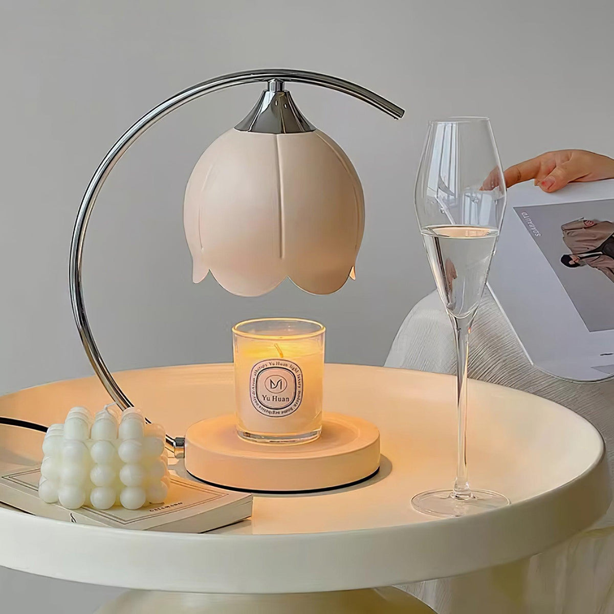 Binli Lampe de Table Chauffe-Bougies