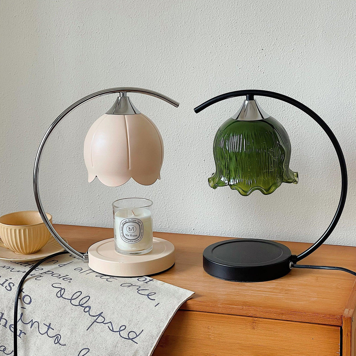 Binli Lampe de Table Chauffe-Bougies