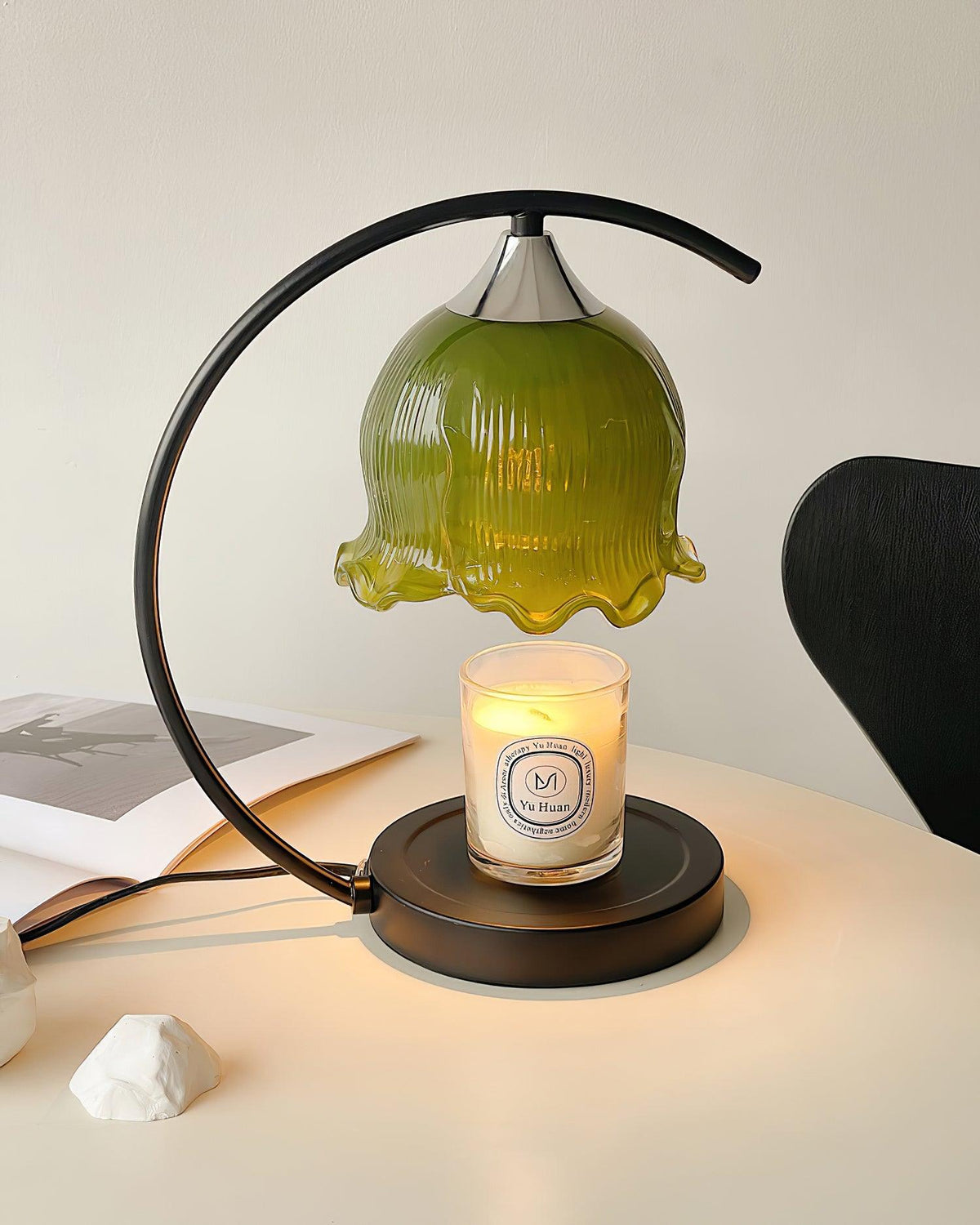 Binli Lampe de Table Chauffe-Bougies