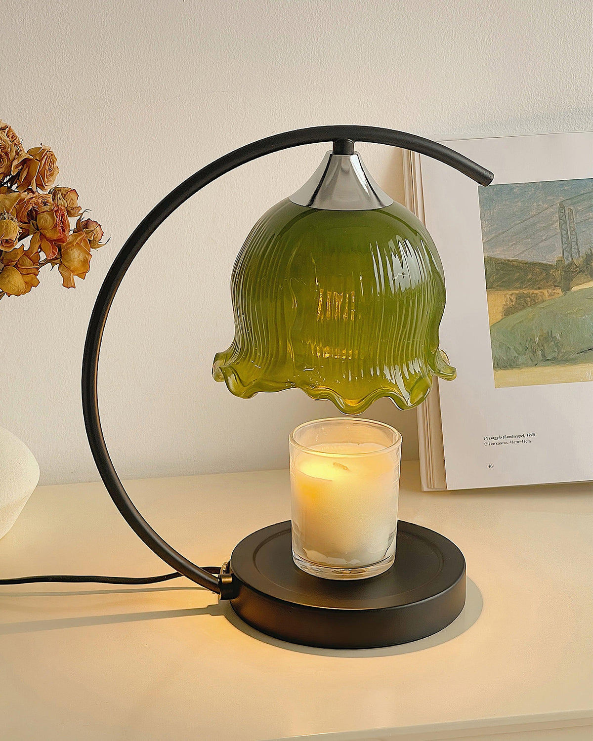 Binli Lampe de Table Chauffe-Bougies