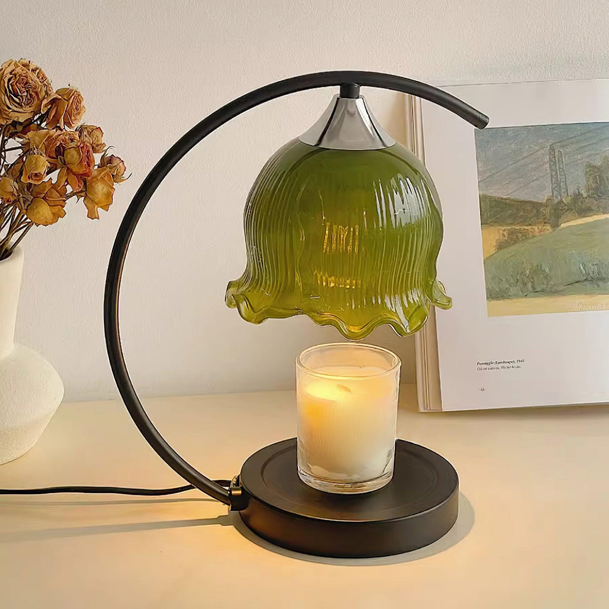 Binli Lampe de Table Chauffe-Bougies