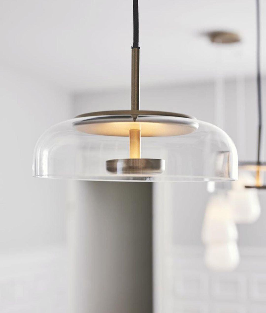 Brenelle Suspension en Verre Transparent Élégante