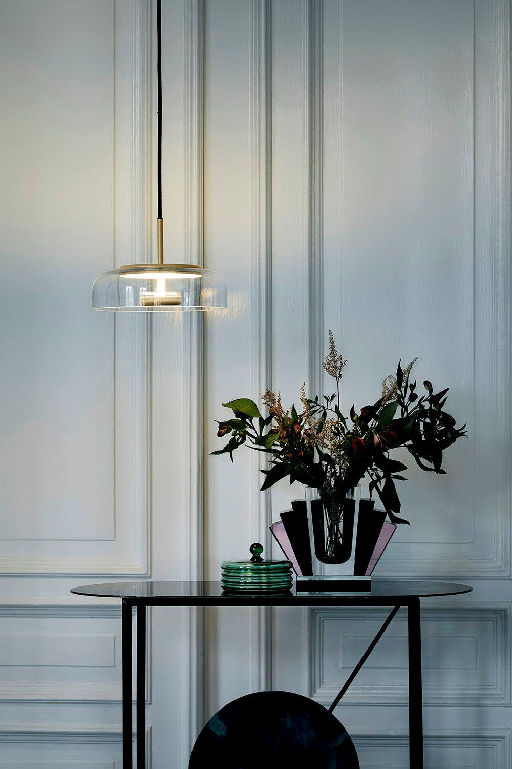 Brenelle Suspension en Verre Transparent Élégante