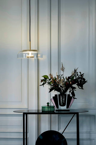 Lustra Suspension en Verre Transparent Élégante